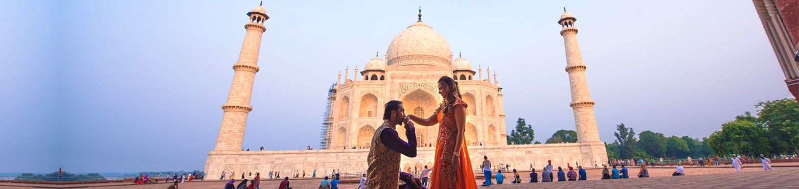Taj Mahal durante el paquetes de viajes a la india